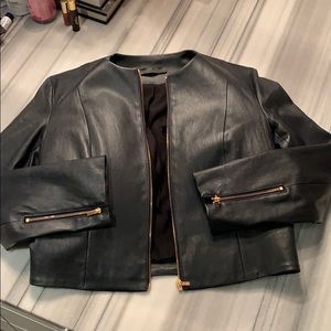 THE ROW lamb skin leather jacket